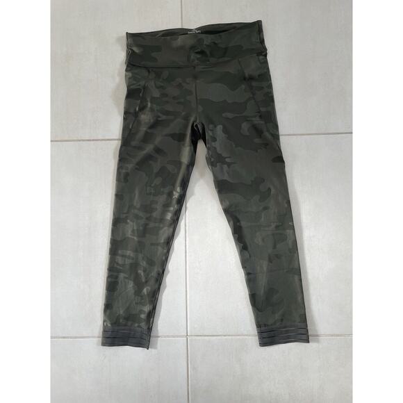 Sweaty Betty Legging 7/8 Crop Camo Activewear Athleisure - Picture 1 of 9